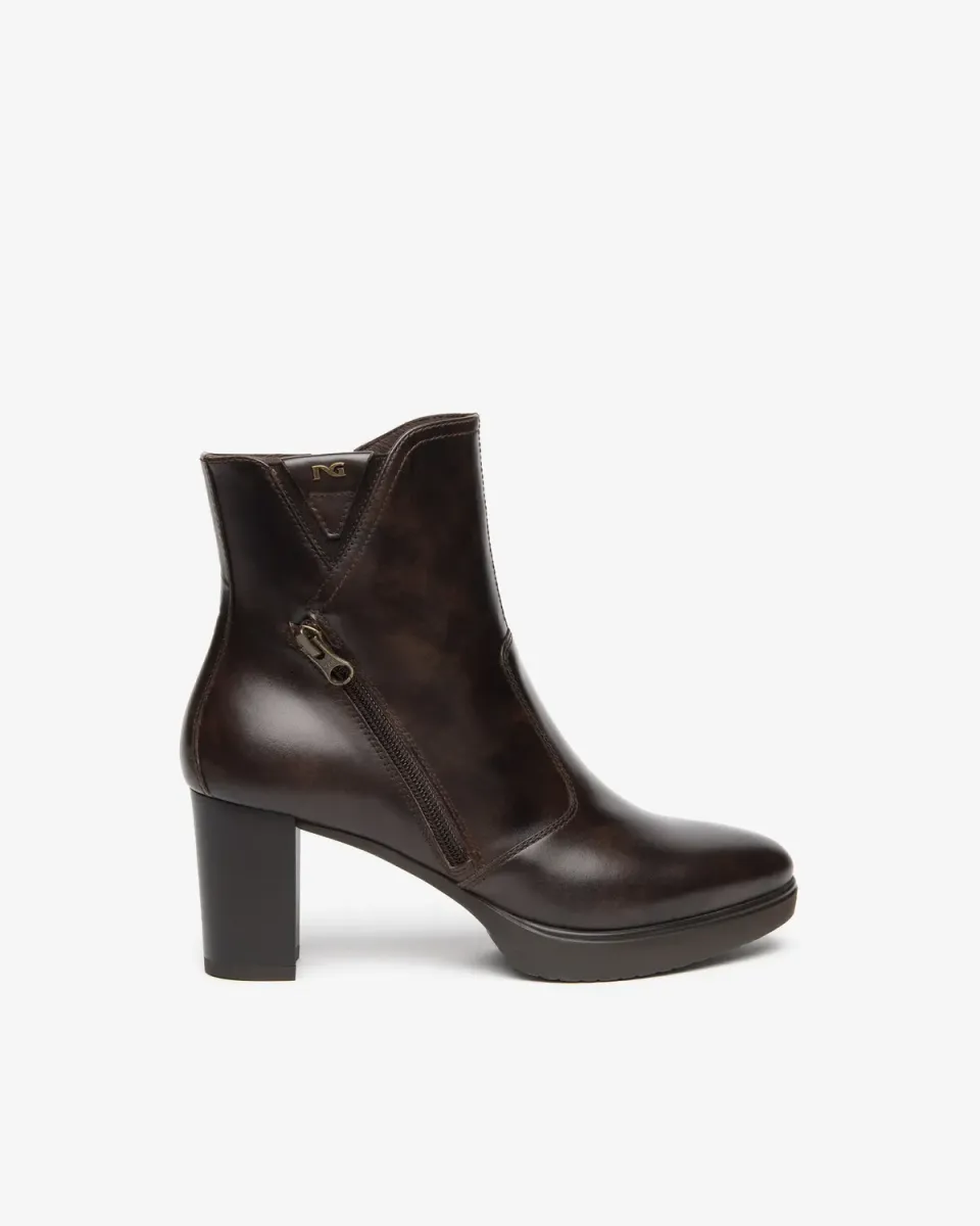 NeroGiardini botine dama piele toc 70 mm platforma
