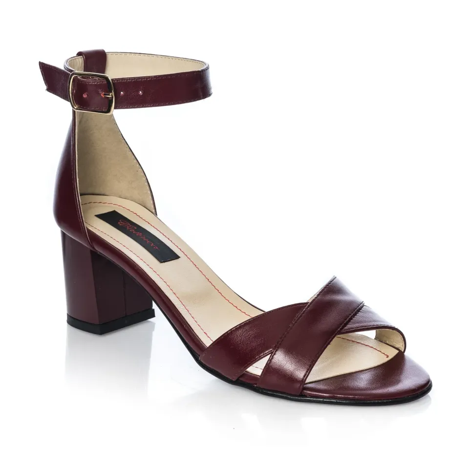 Catinca Shoes S4 BO sandale dama piele bordo