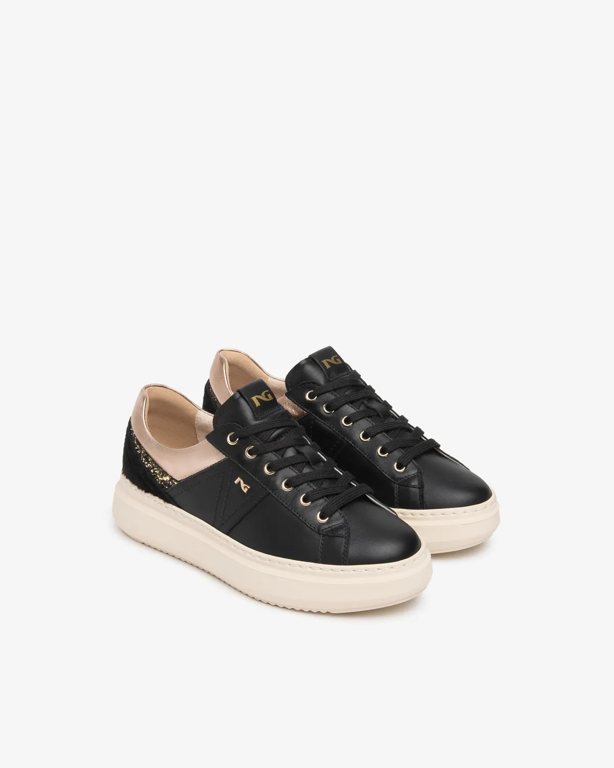 NeroGiardini Sneakers Piele Dama Platforma 40 mm