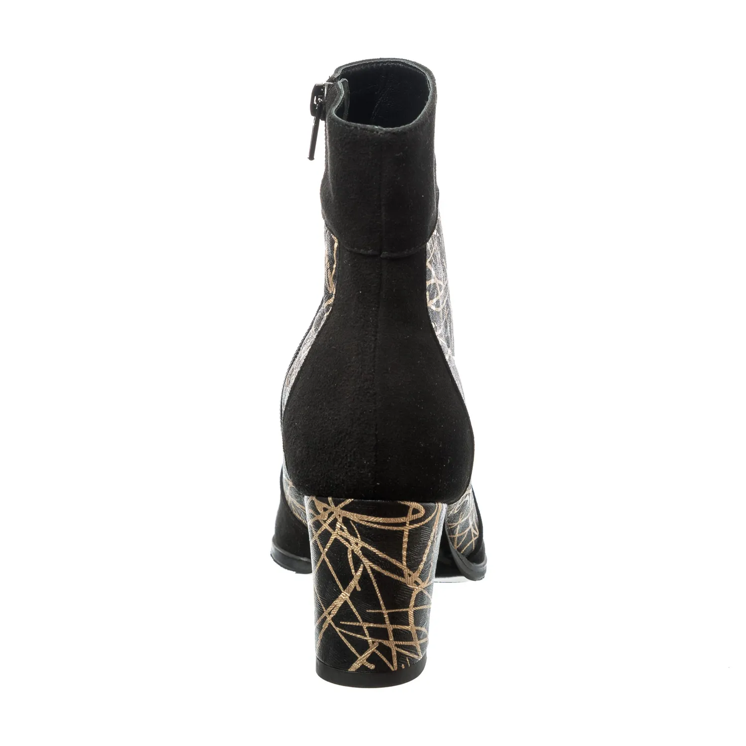 Catinca Shoes GX32 NAFA ghete piele negru antilopa