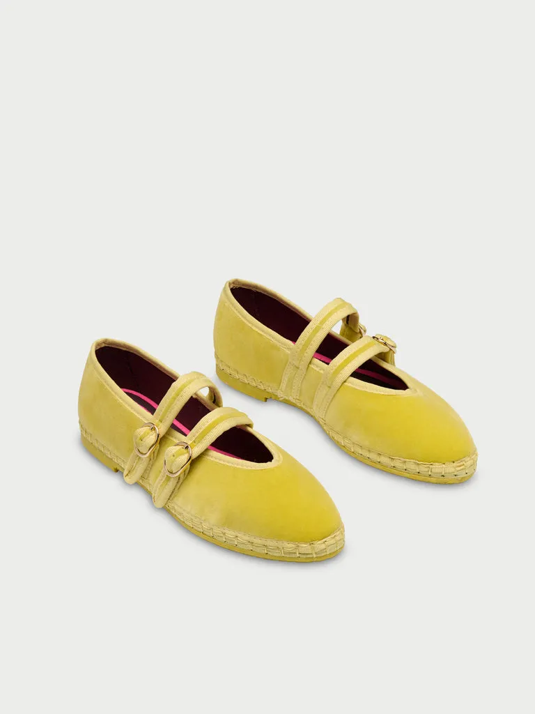 Flagelus Lady Claire Yellow pantofi mary jane galben