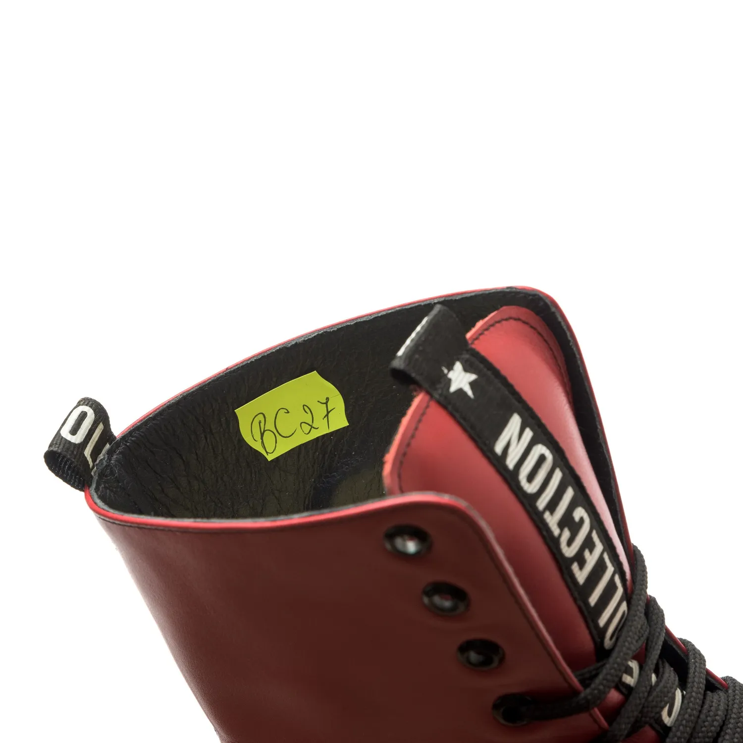 Catinca Shoes BC27 RB bocanci dama piele naturala rosu box