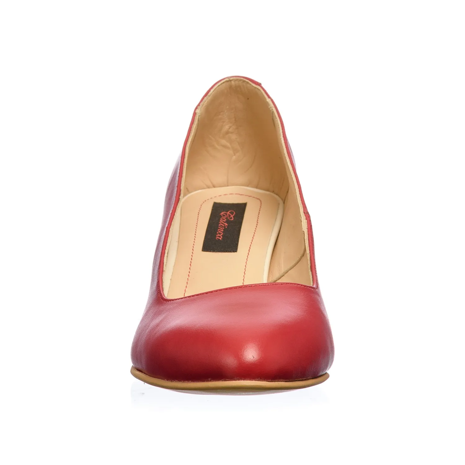 Catinca Shoes A2 R pantofi dama rosii piele naturala