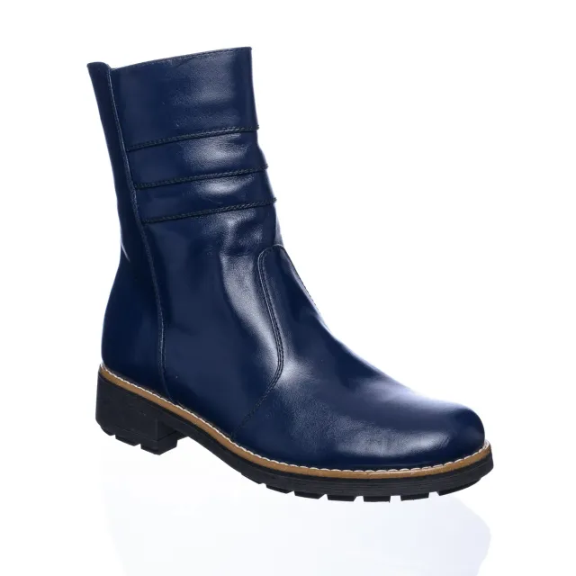 Catinca Shoes M10 BB ghete dama piele naturala bleu
