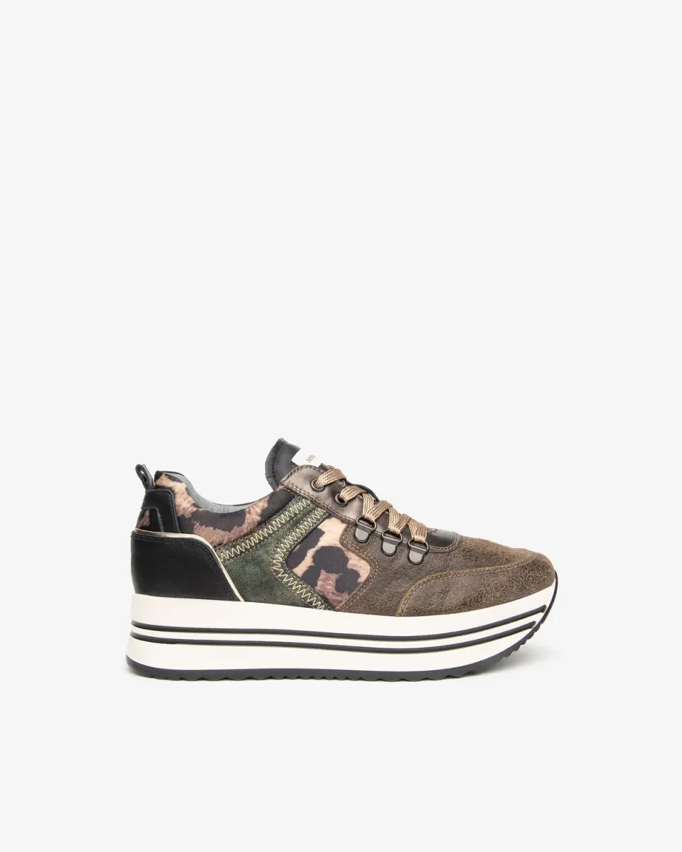 NeroGiardini sneakers dama piele print animal