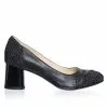 Catinca Shoes 03 NBP pantofi dama piele negru picatele