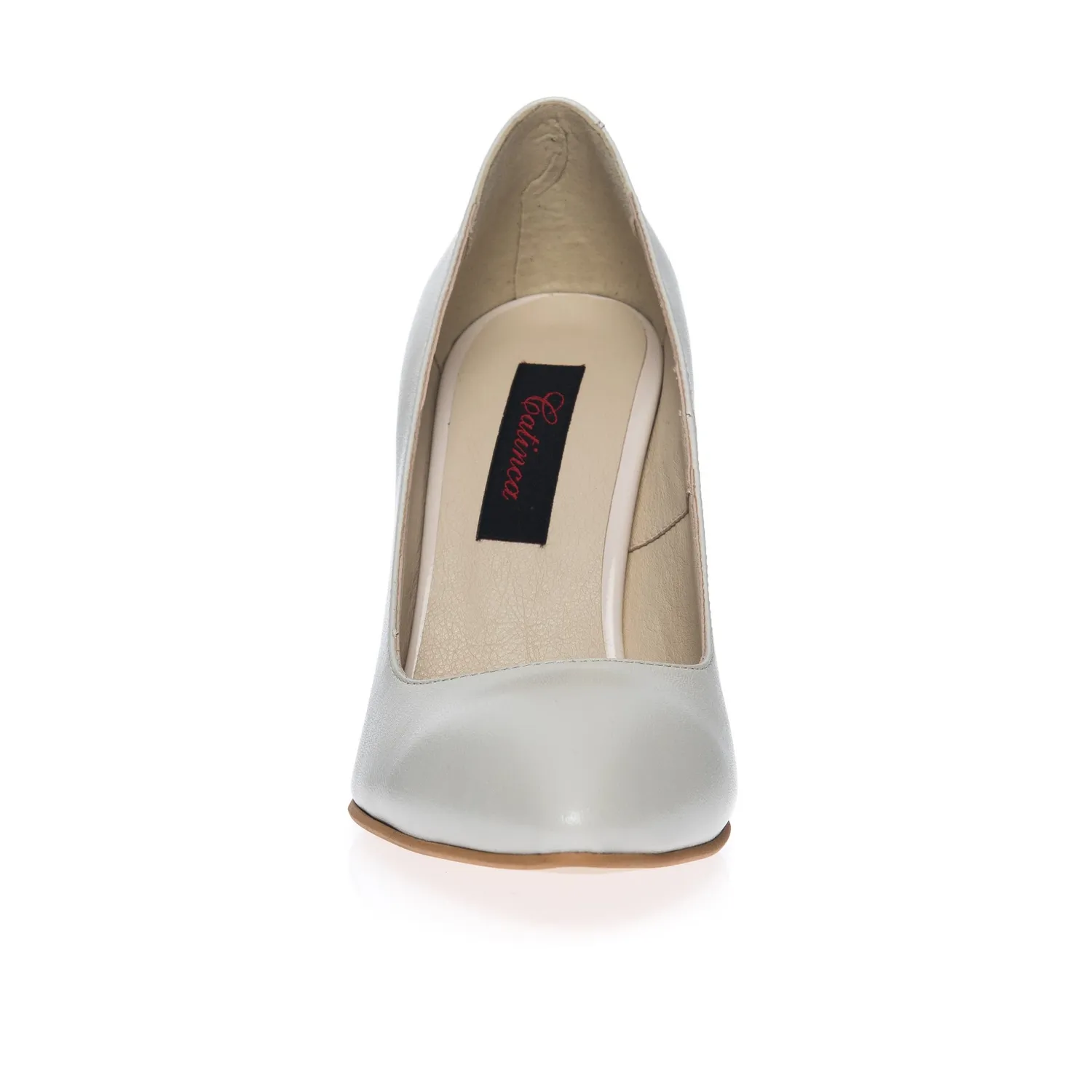 Catinca Shoes 2691 AS pantofi stiletto alb sidef