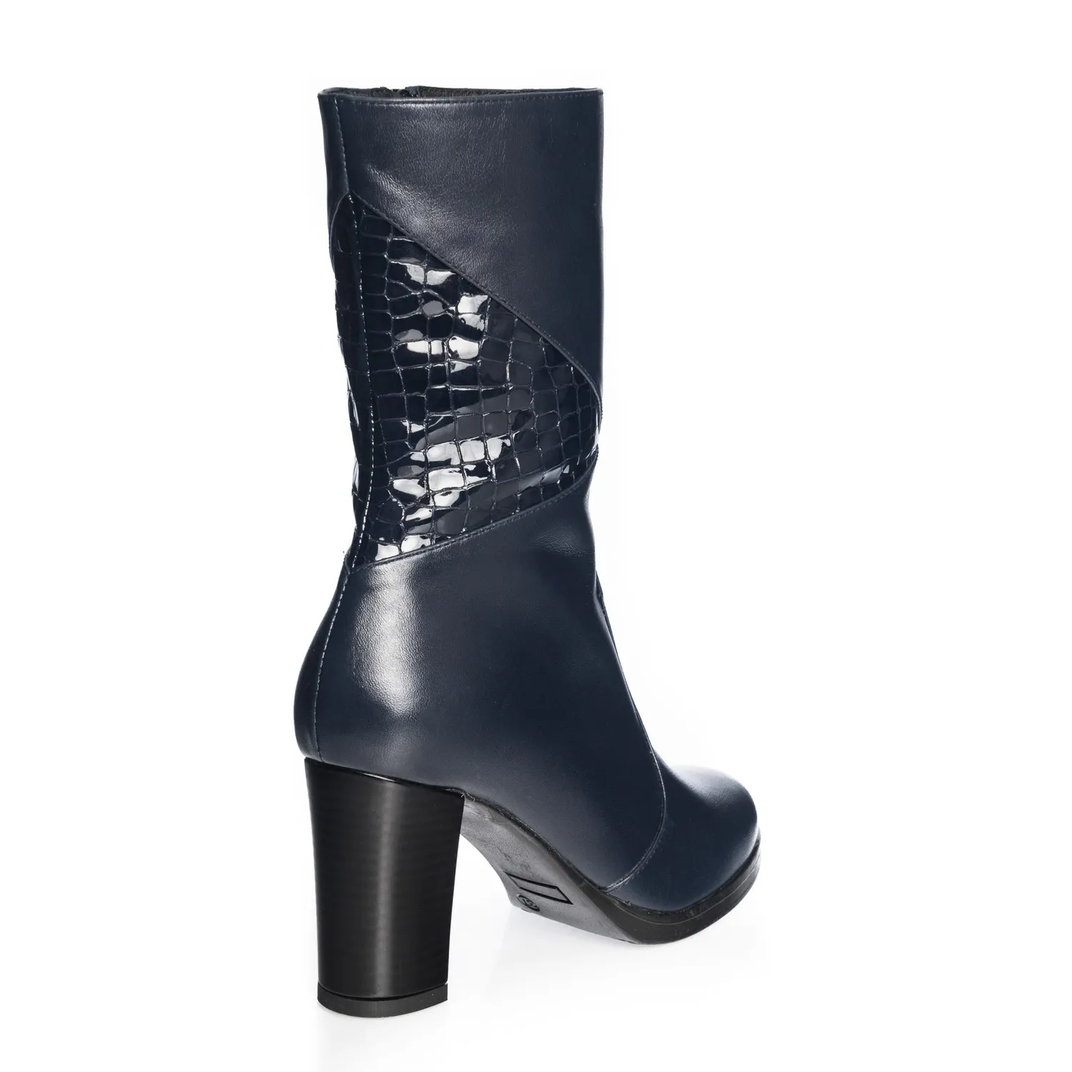 Catinca Shoes GX28 BBC ghete damă piele bleumarin