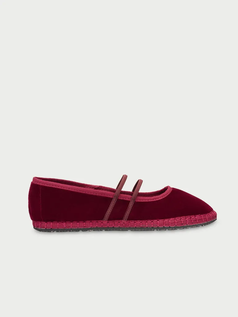 Flagelus Laurance Burgundy pantofi visinii catifea