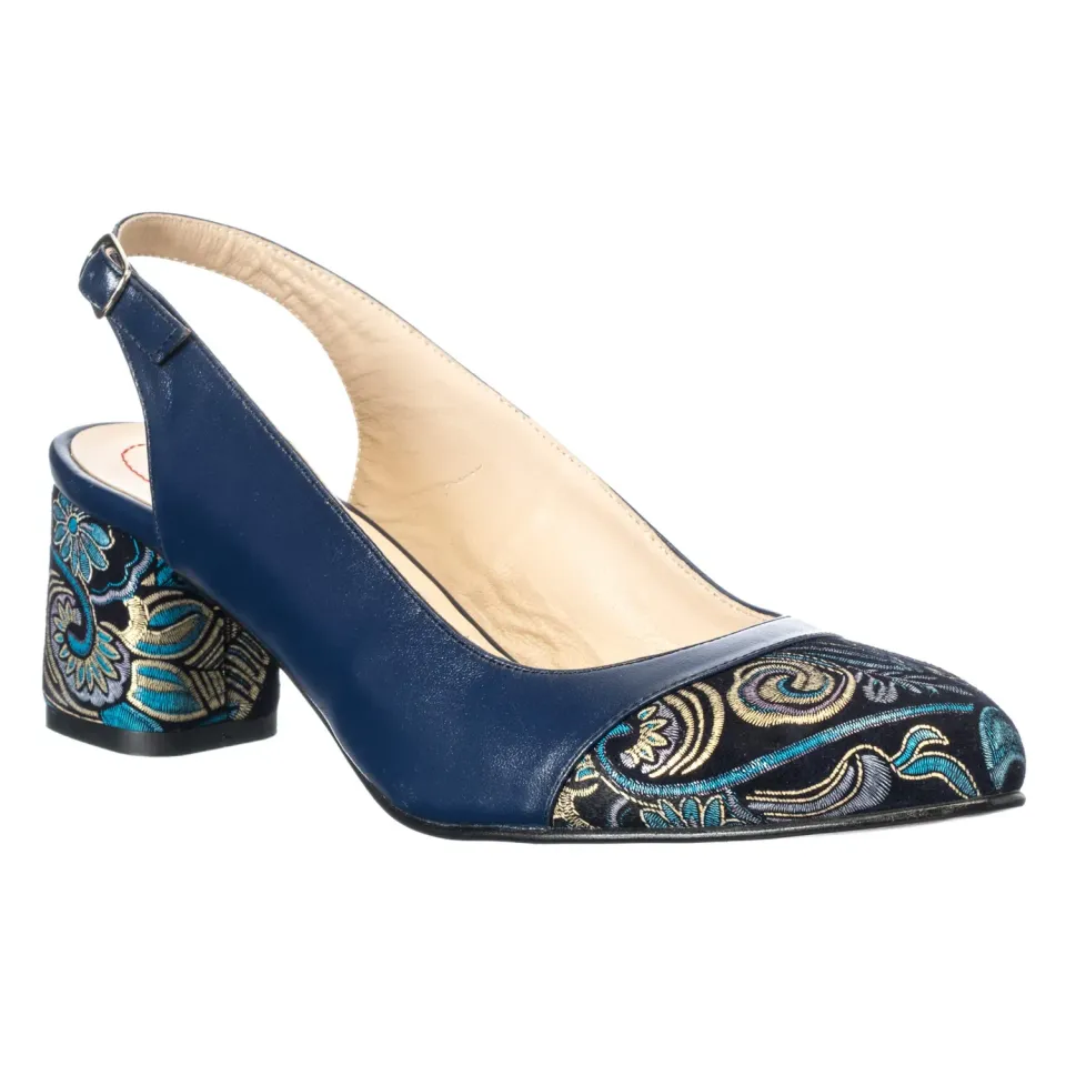 Catinca Shoes A55 AS sandale dama piele albastru sal