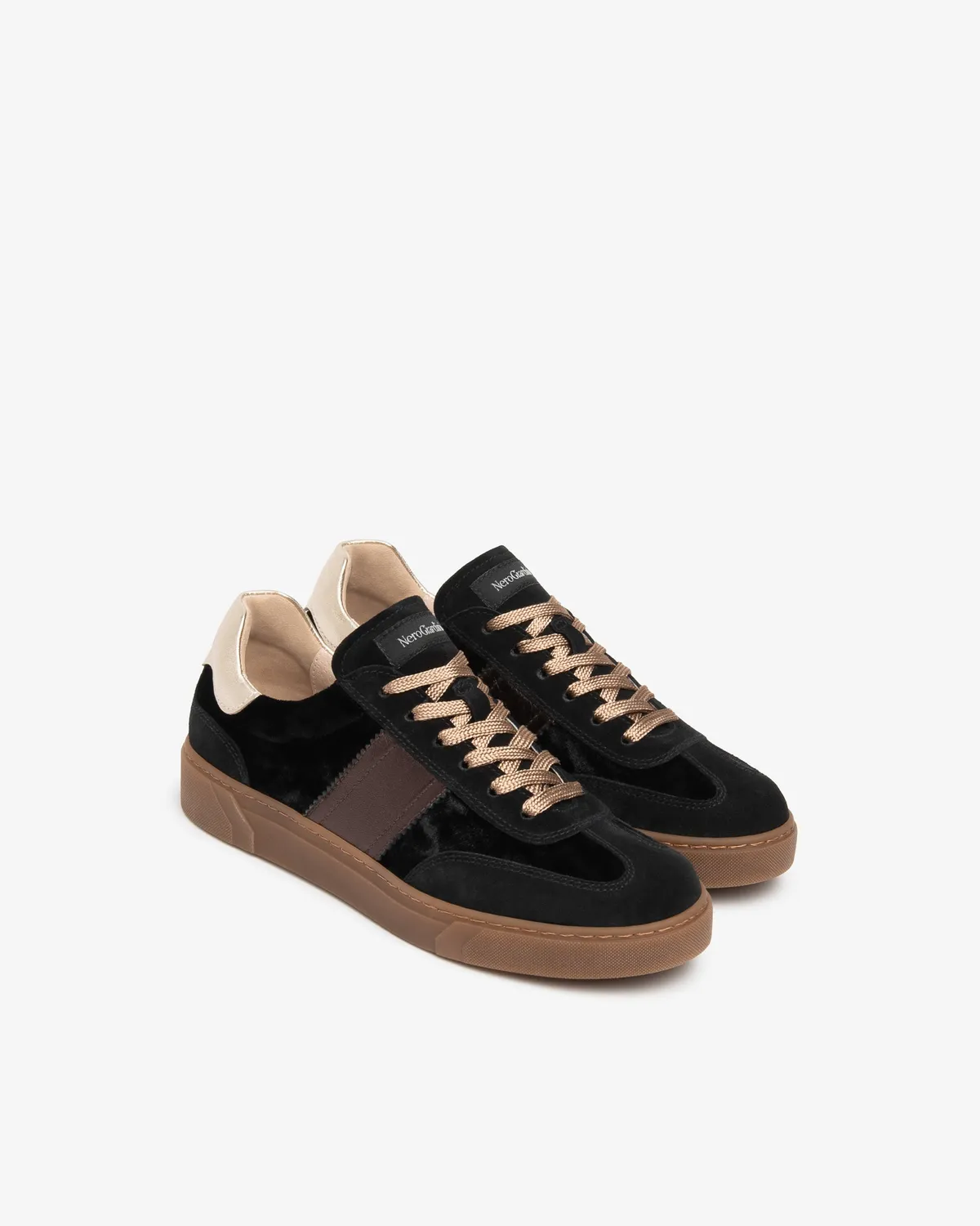 NeroGiardini sneakers dama piele catifea siret