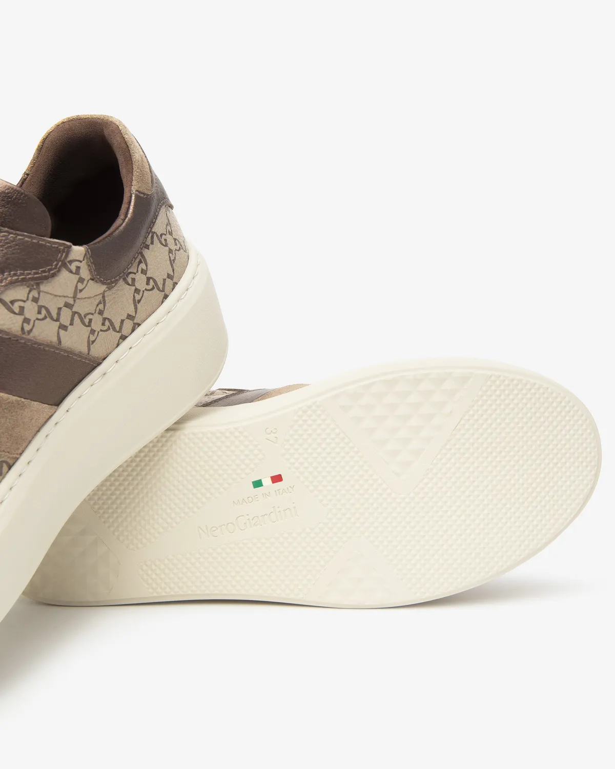 NeroGiardini sneakers dama piele tehnic intoarsa iarna