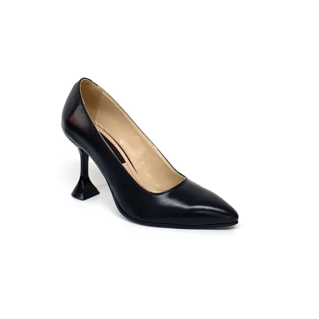Catinca Shoes A16 NB pantofi piele naturala negru box