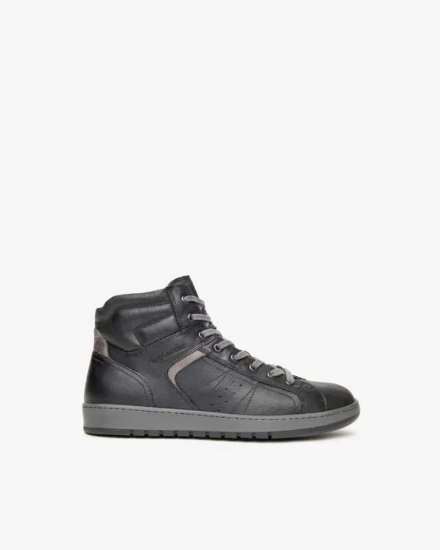 NeroGiardini sneakers inalti piele barbati cu fermoar