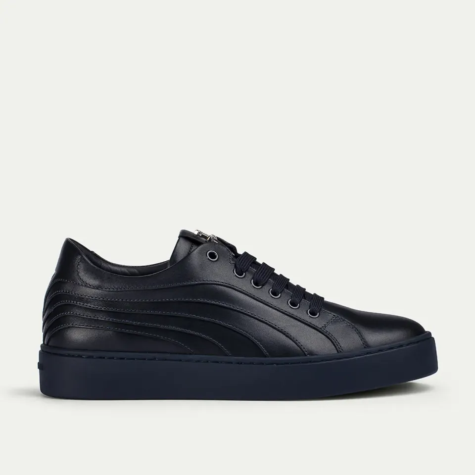 Cesare Paciotti Linea Derby pantofi bleumarin piele