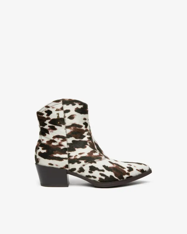 NeroGiardini botine dama western animal print