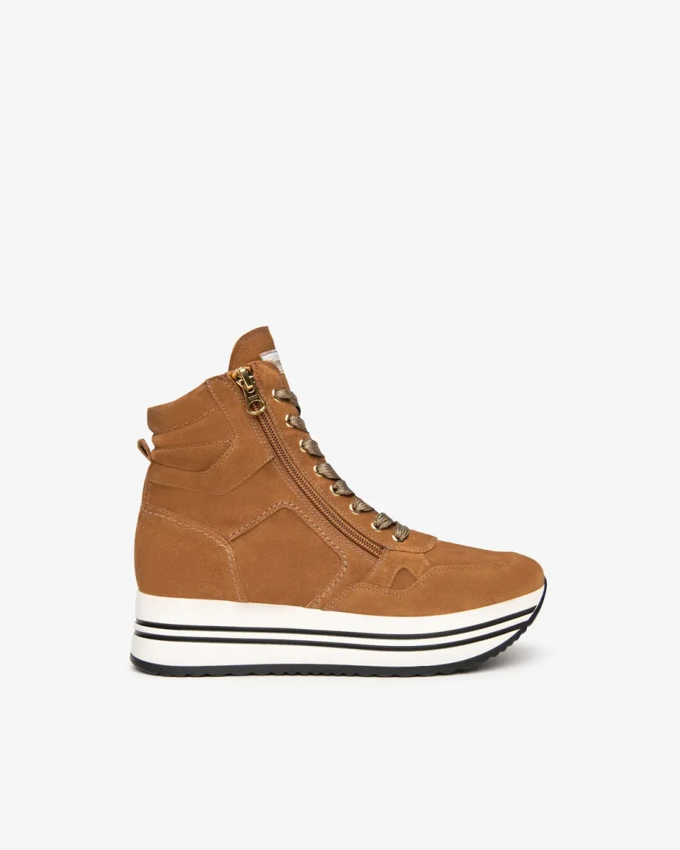 NeroGiardini sneakers dama inalti piele intoarsa