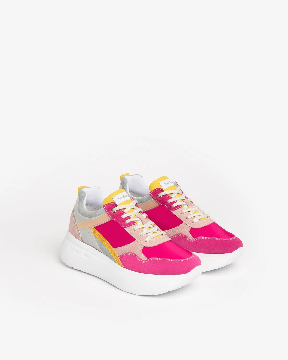 NeroGiardini sneakers damă piele întoarsă pânză vară