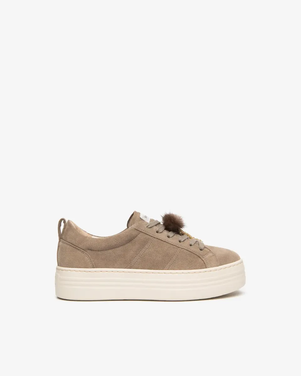 NeroGiardini sneakers piele intoarsa dama platforma 4 cm