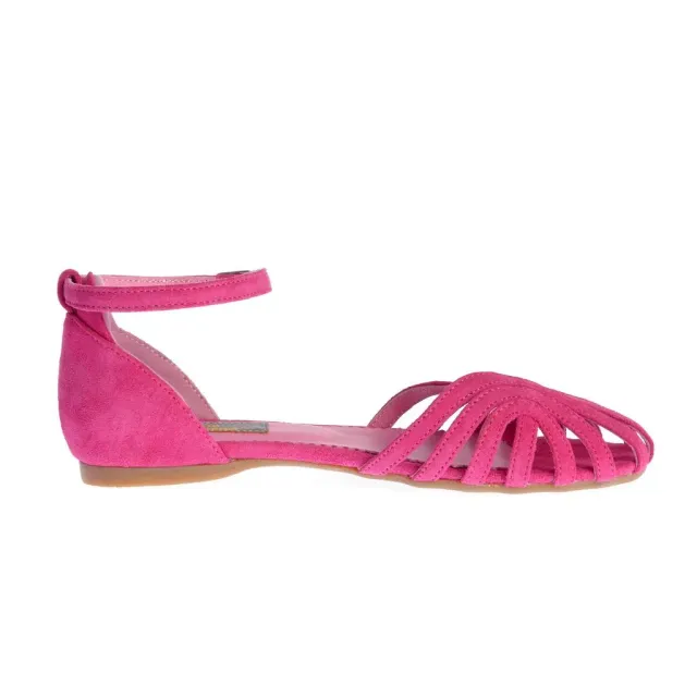 Ana Urbana Shoes Simplicity sandale fuchsia talpa plata