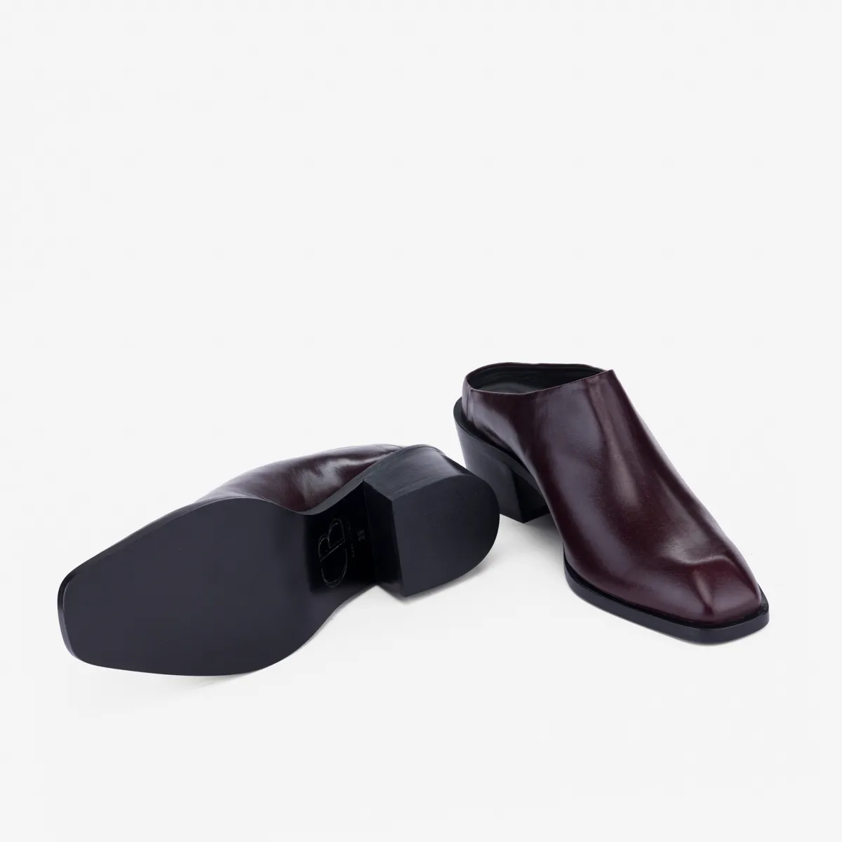 Cecilia Bringheli Ares saboti bordo piele toc 5 cm
