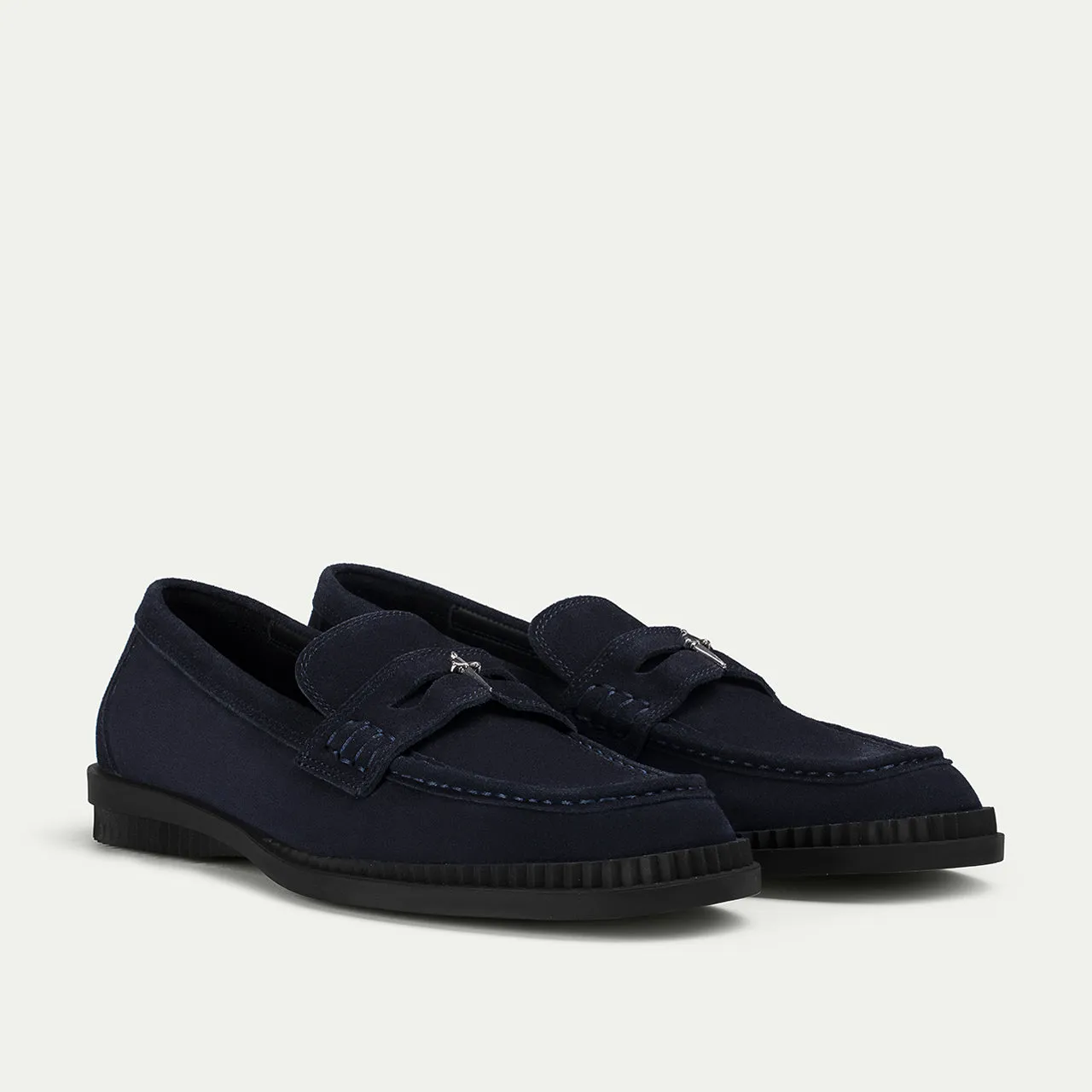Cesare Paciotti Hybrid mocasini piele bleumarin