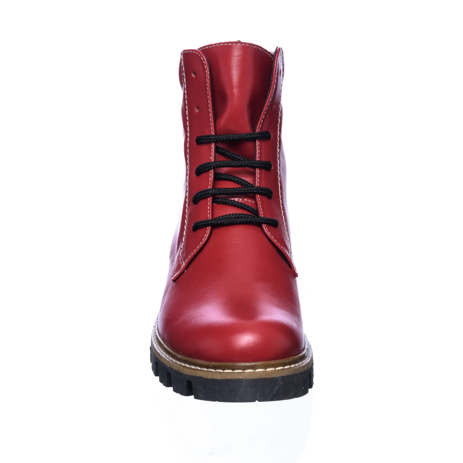 Catinca Shoes GX50 RB bocanci dama rosu box piele naturala