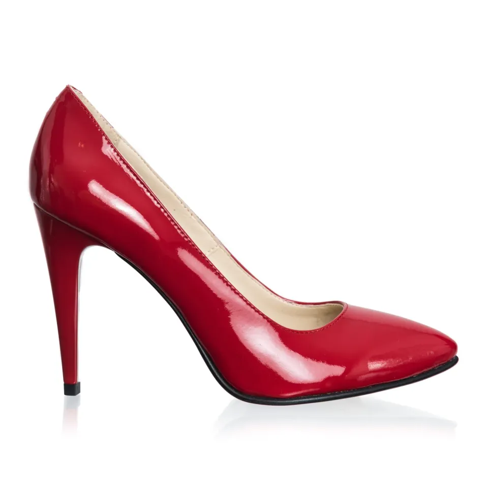 Catinca Shoes 2691 RL stiletto piele roșu lac