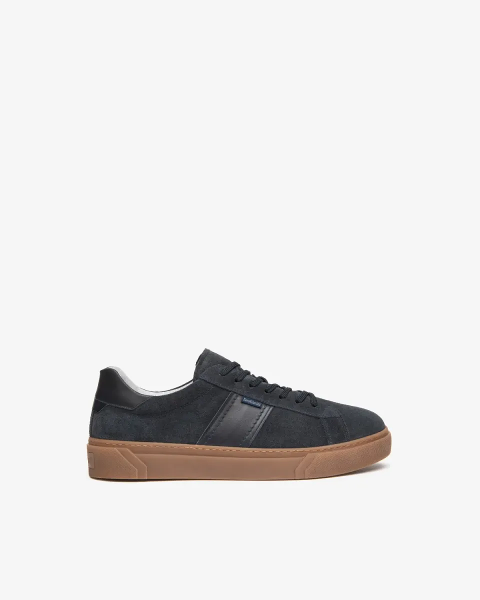 NeroGiardini sneakers barbati piele intoarsa cu siret