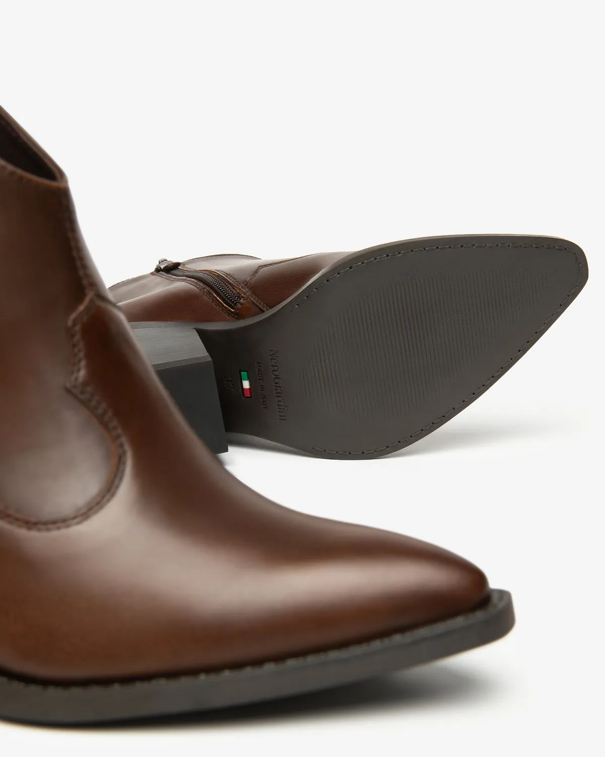 NeroGiardini botine cowboy piele dama toc 75