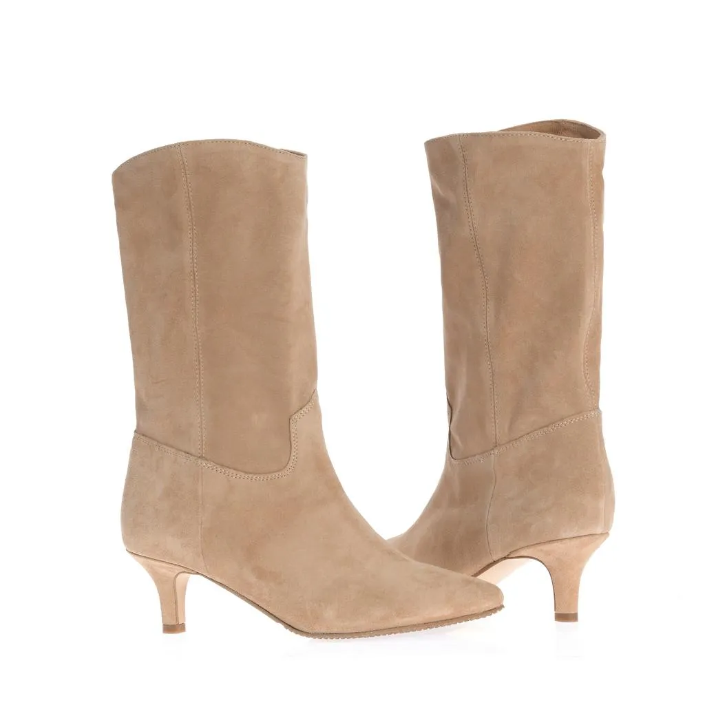Ana Urbana Athens botine piele bej slip-on