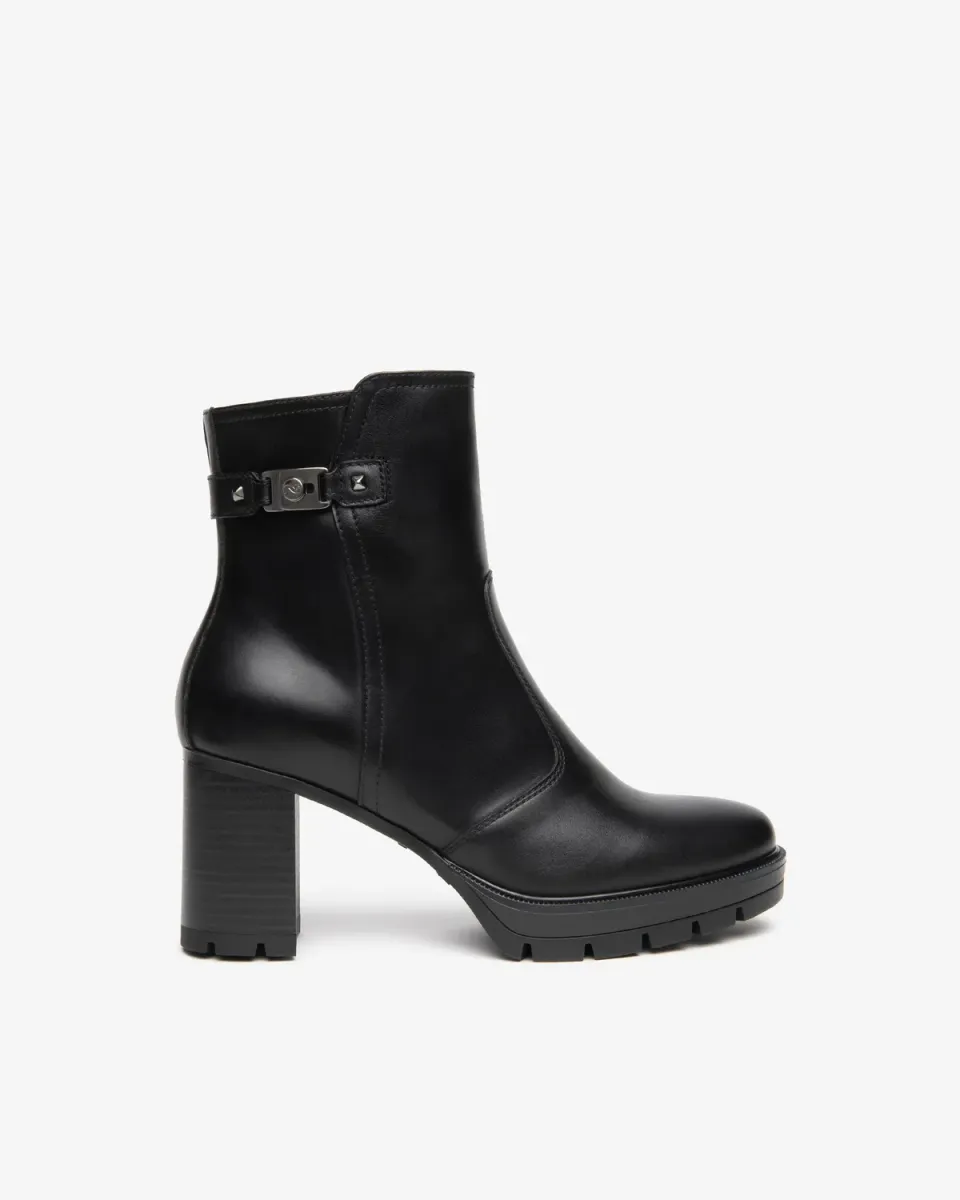 NeroGiardini botine piele dama platforma toc 8 cm
