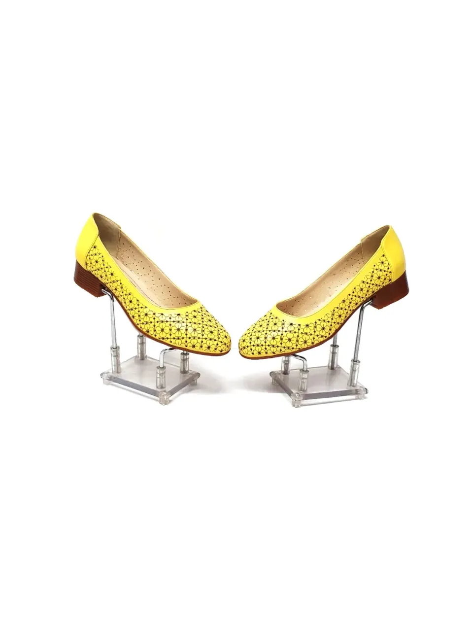 Catinca Shoes T18 G pantofi dama piele galben casual
