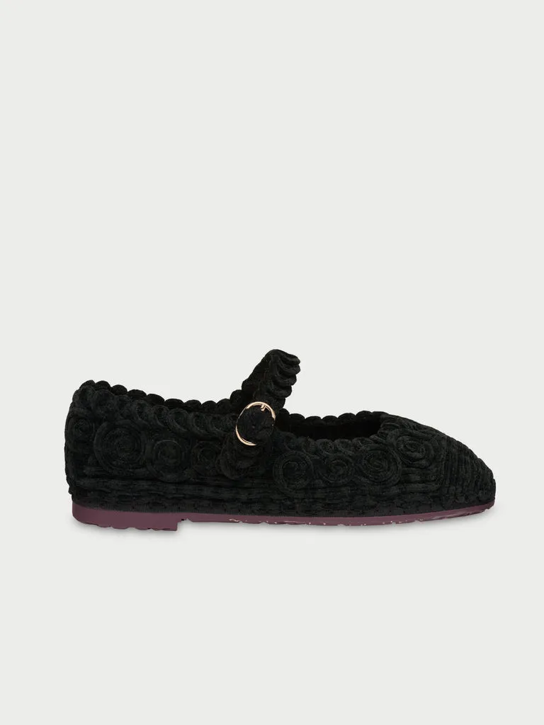 Flagelus Kyra Black pantofi Mary Jane negri