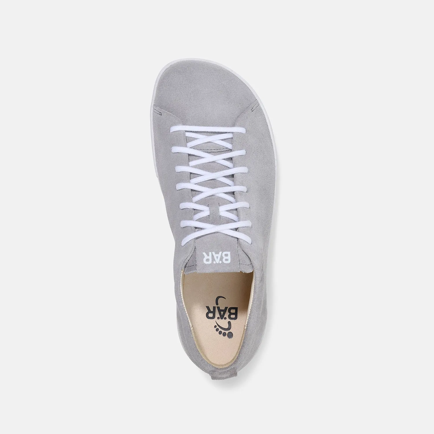 BÄR Dale 2.0 sneakers piele întoarsă gri deschis