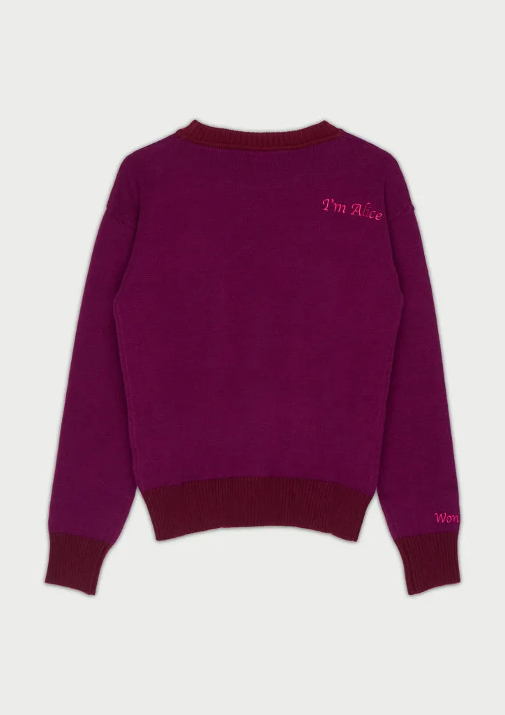 Flagelus Dormouse Jumper pulover visiniu burgundy