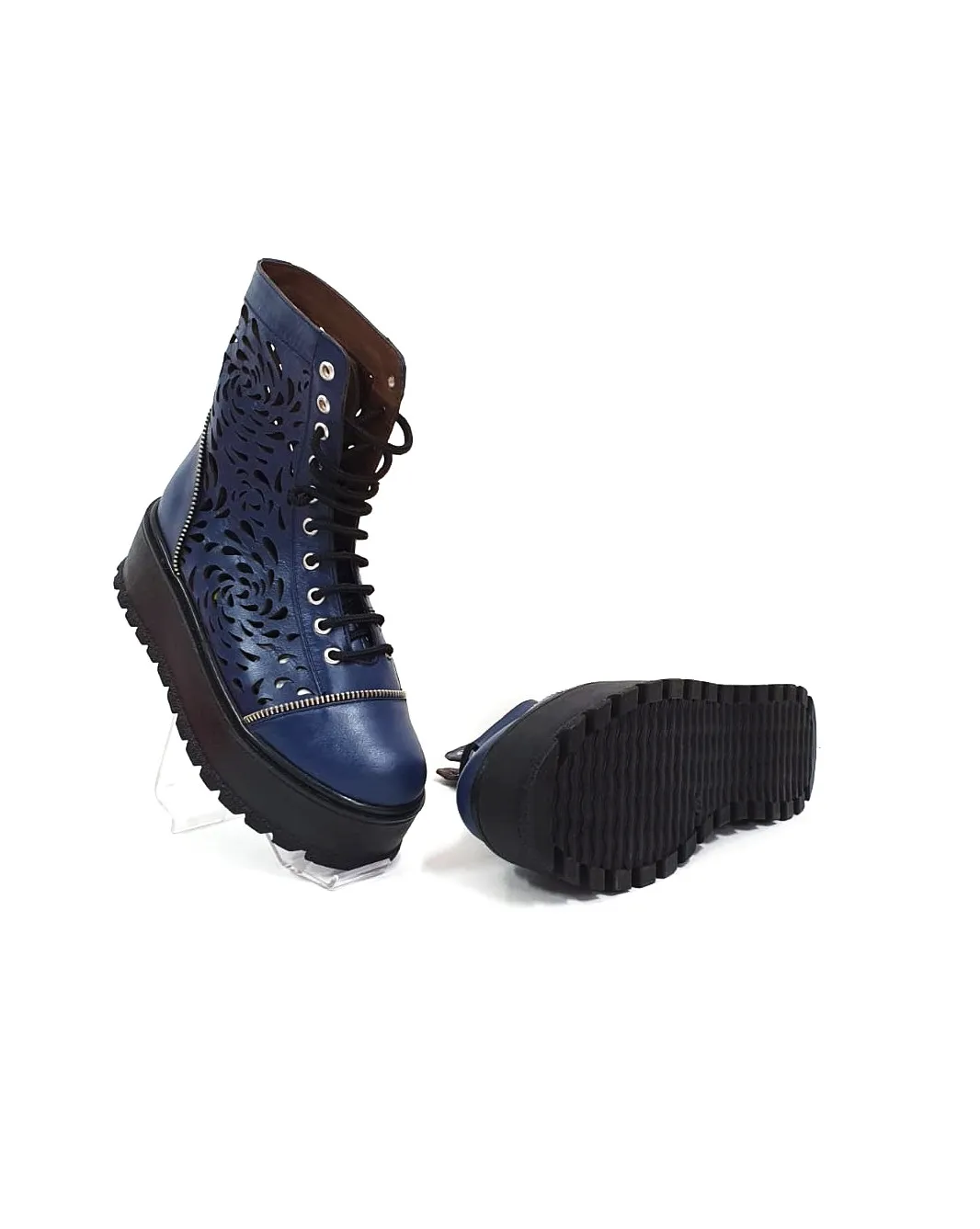 Catinca Shoes BV31 BB bocanci dama vara piele blue box