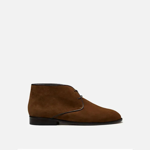 Cecilia Bringheli Vento Tobacco Suede ghete chukka maro
