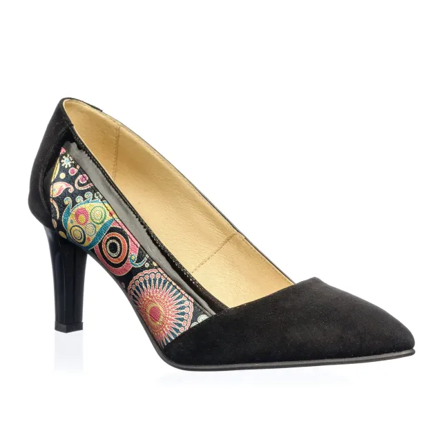 Catinca Shoes A10 NAP pantofi dama piele negru antilopa