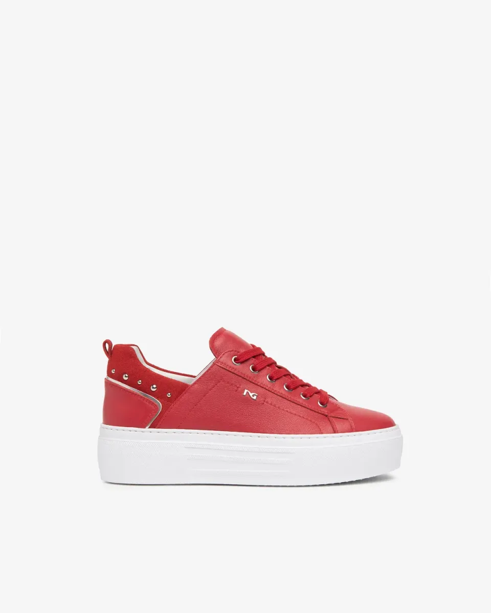 Sneakers damă NeroGiardini piele cu platformă
