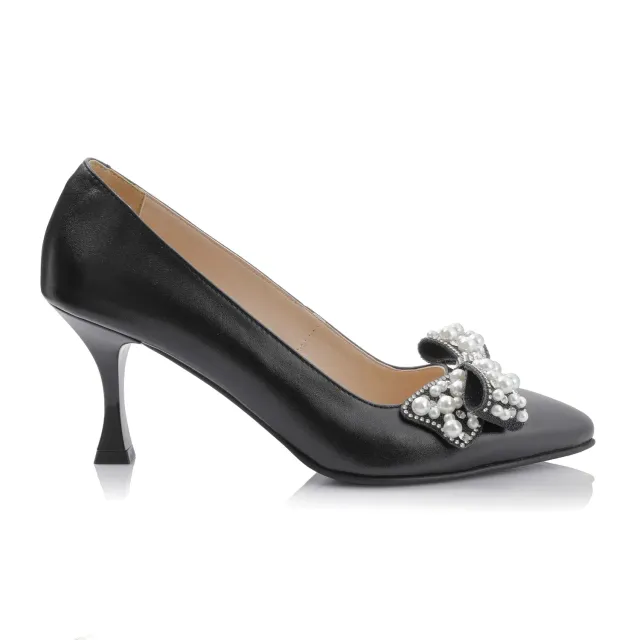 Catinca Shoes A70 NB pantofi dama piele naturala negru box
