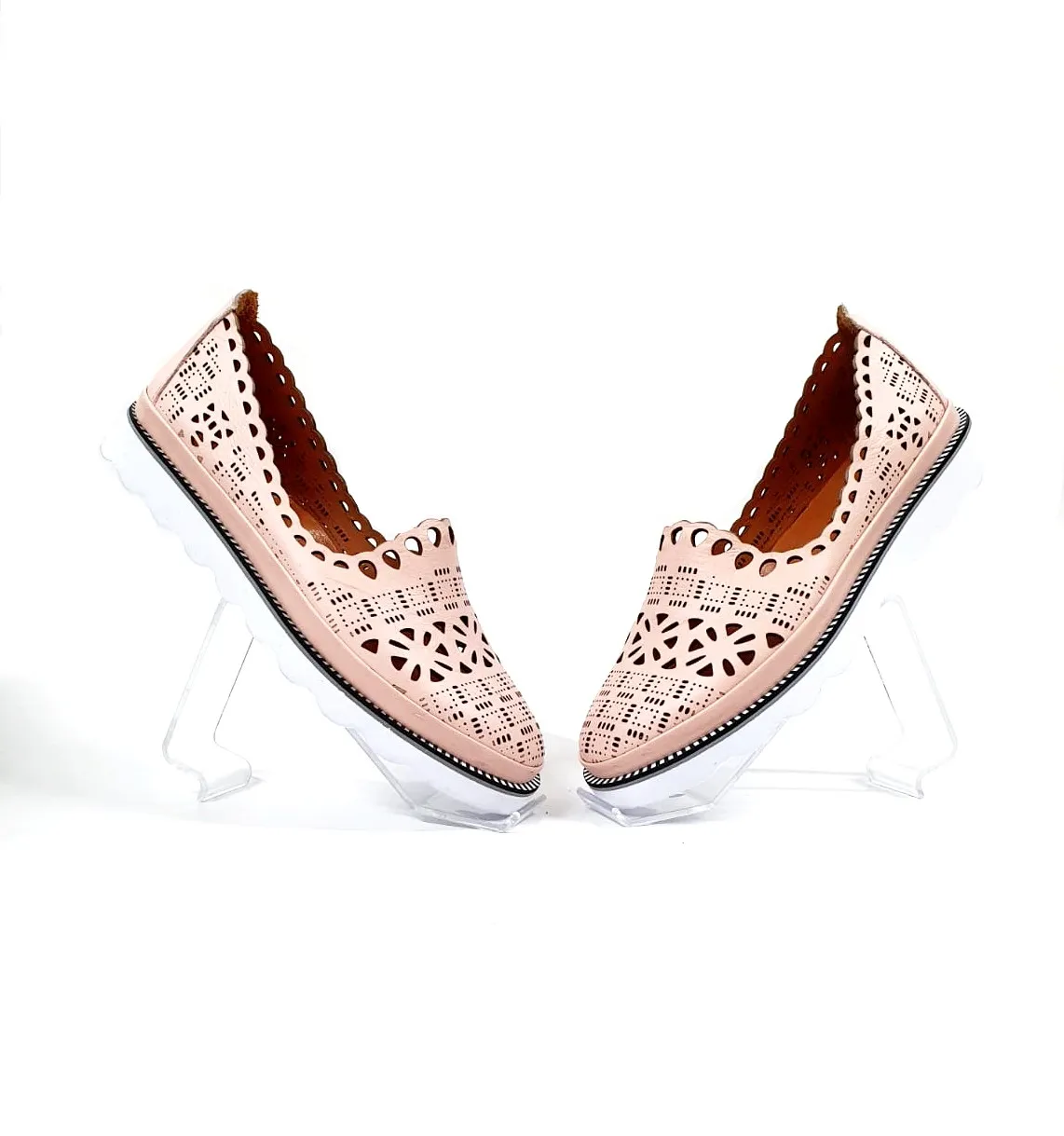 Catinca Shoes 970 RZP pantofi dama piele naturala roz pudra