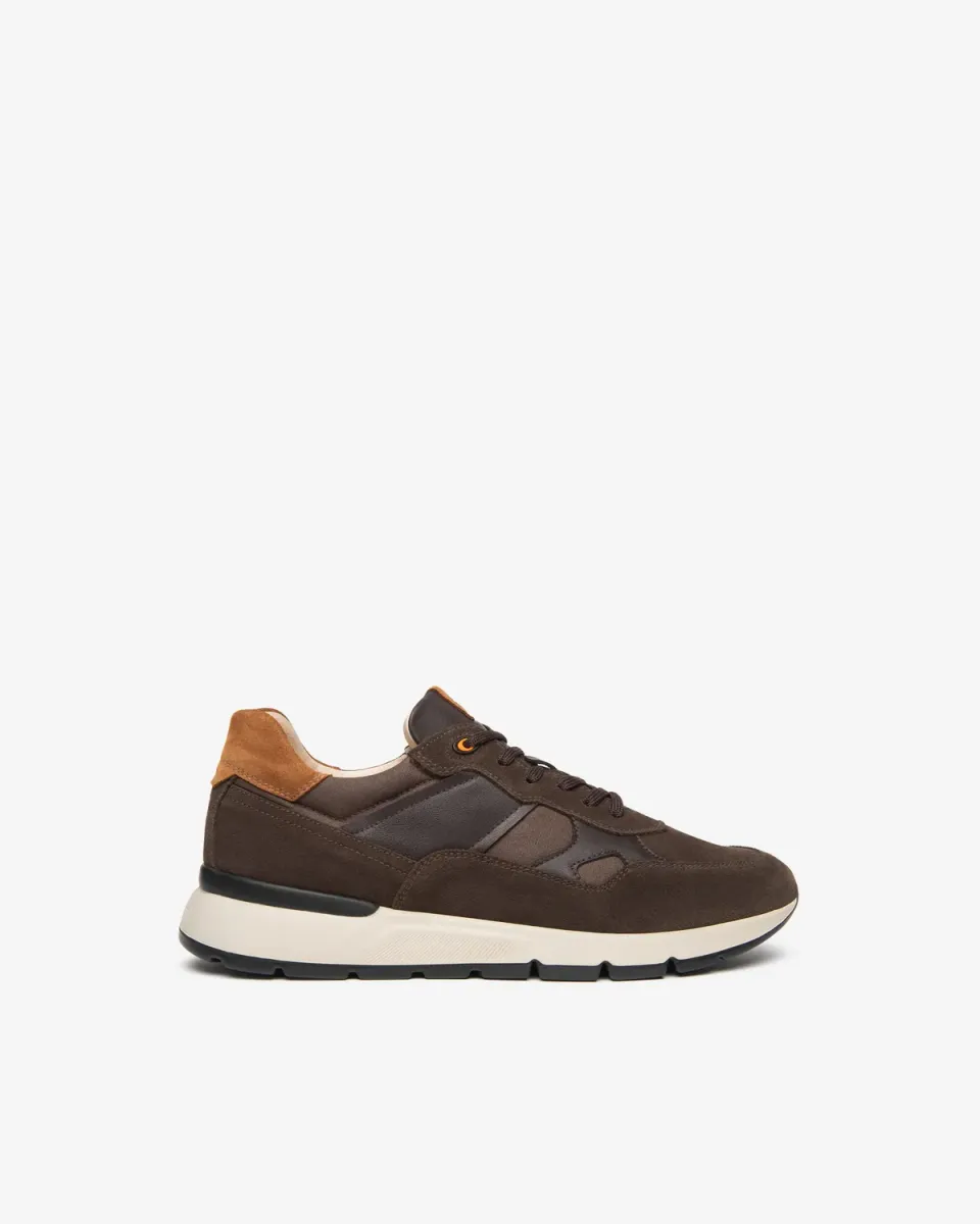 NeroGiardini sneakers barbati piele intoarsa si panza