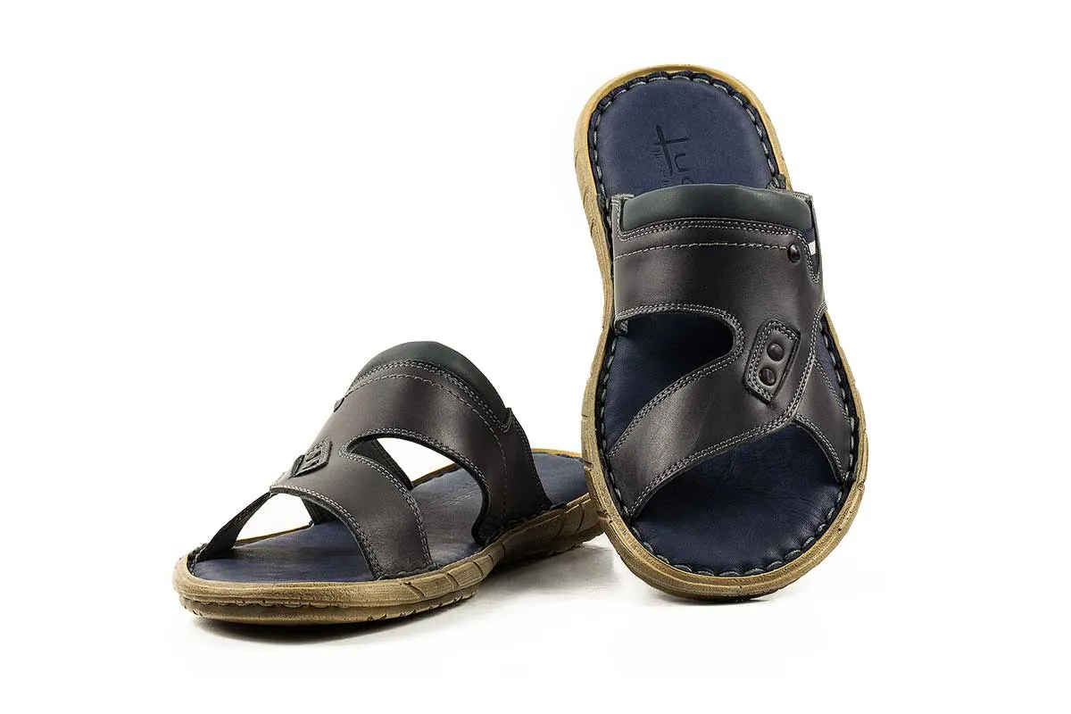 Lucas Shoes 300 sandale gri piele