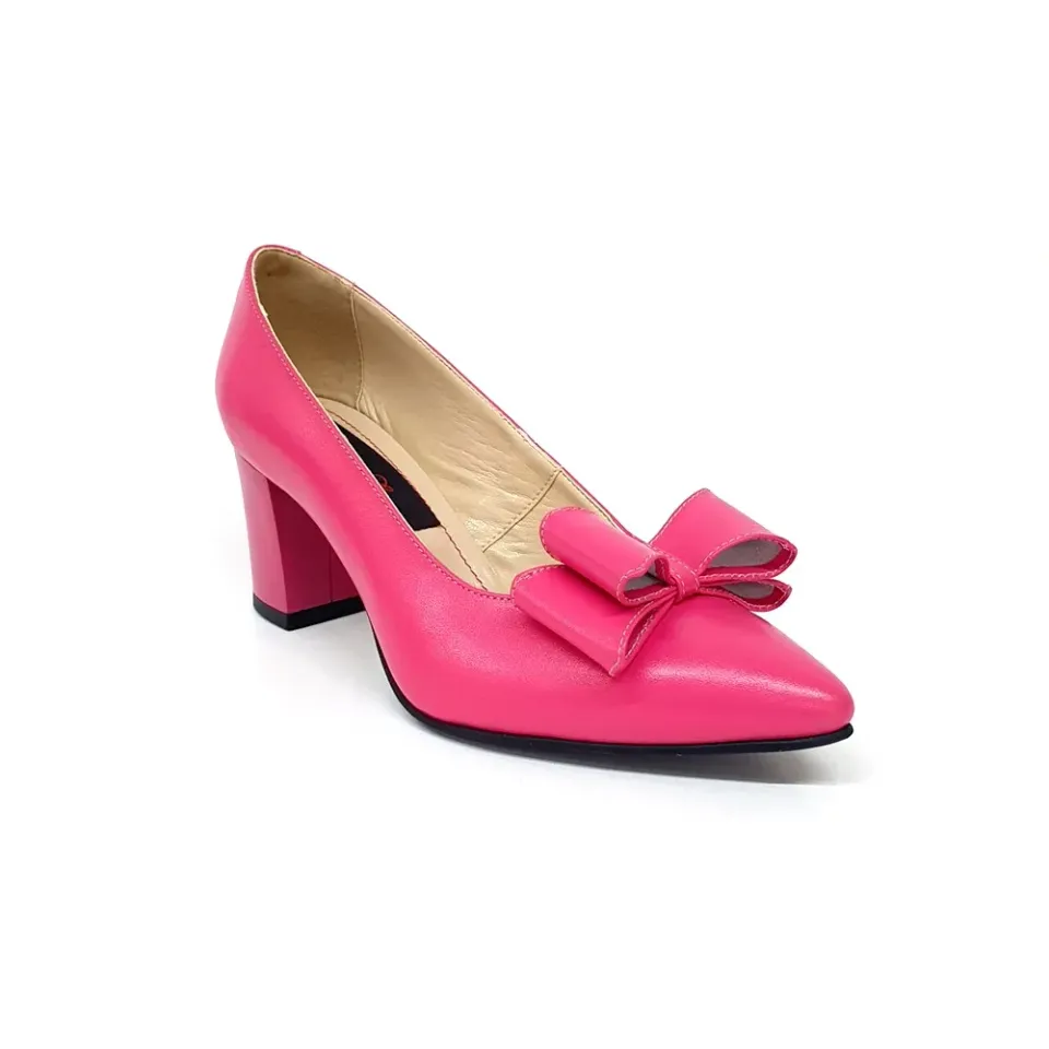 Catinca Shoes A20 RZ pantofi dama piele roz pudrat