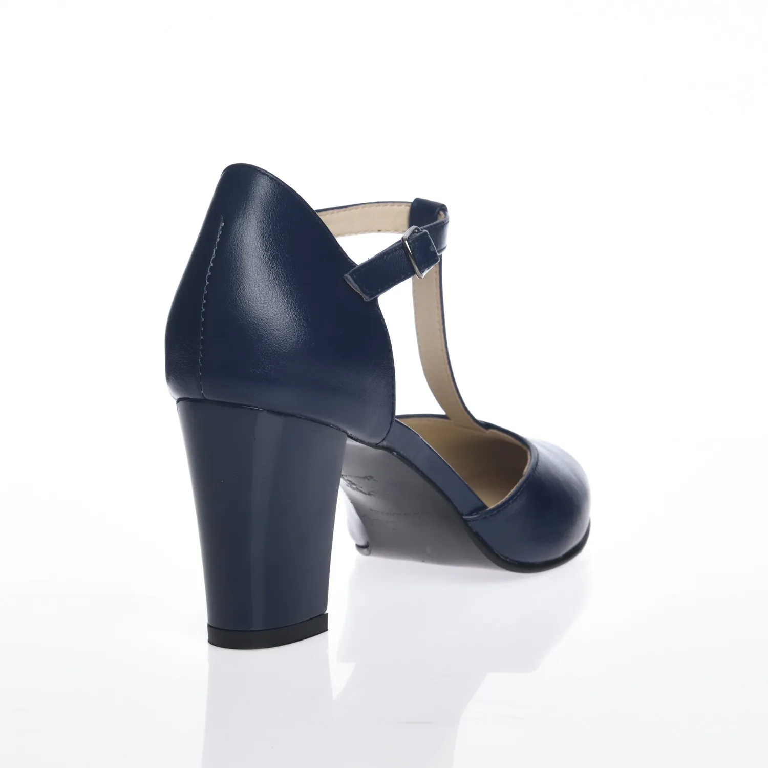 Catinca Shoes D9 BB sandale dama piele bleumarin box