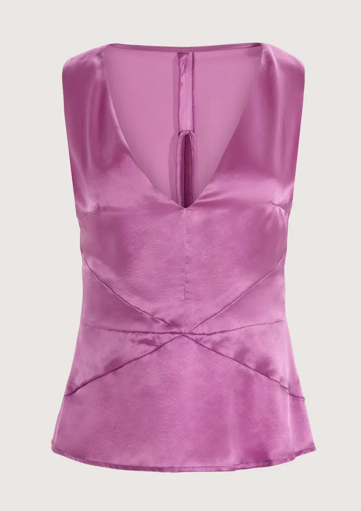 Flagelus Roller Pink top matase fuchsia