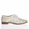 Catinca Shoes D15 A pantofi dama piele alba naturala