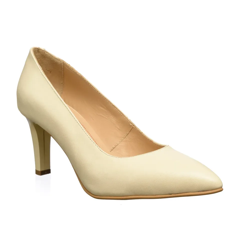 Catinca Shoes A9 B pantofi dama piele naturala bej