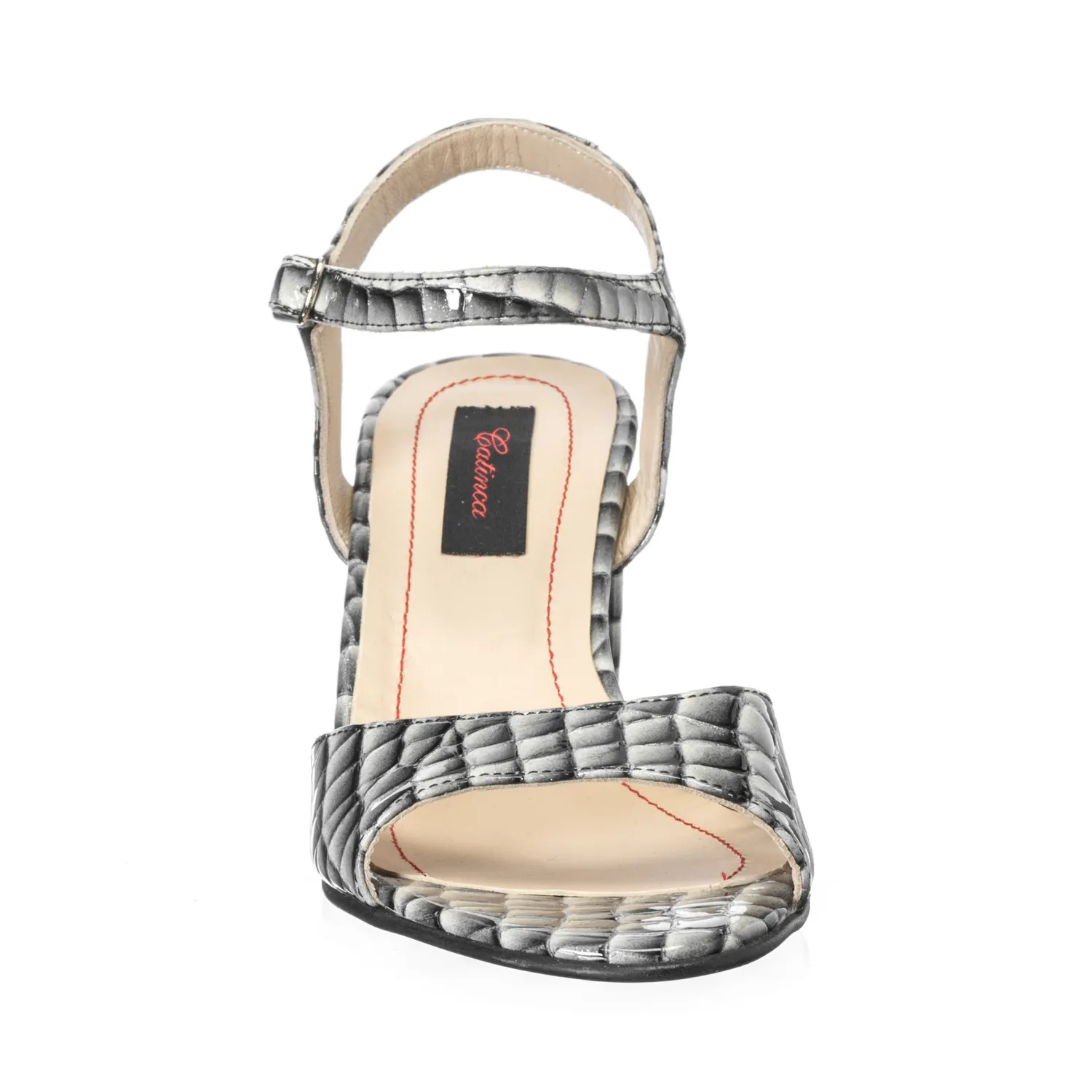 Catinca Shoes S15 ANC sandale dama alb negru piele naturala